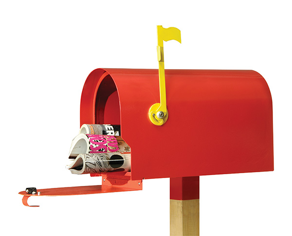 Mailbox with catalogs